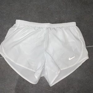 White Nike shorts dri-fit